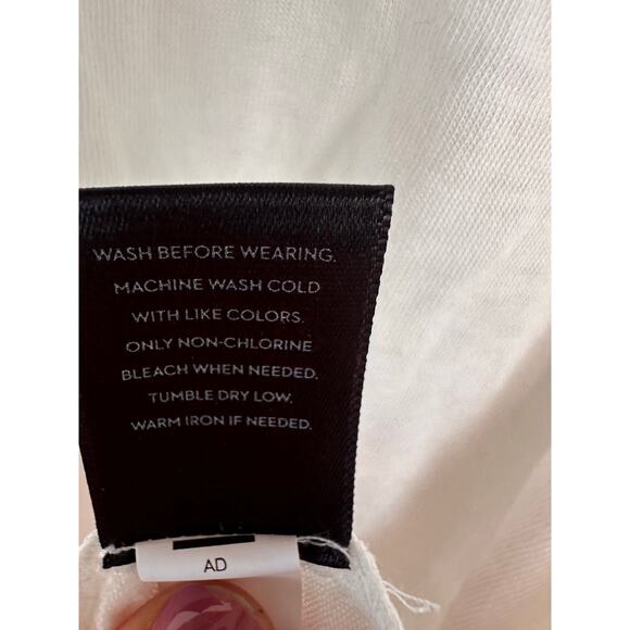 VERA WANG Women's White Flowy Blouse - Picture 6 of 6